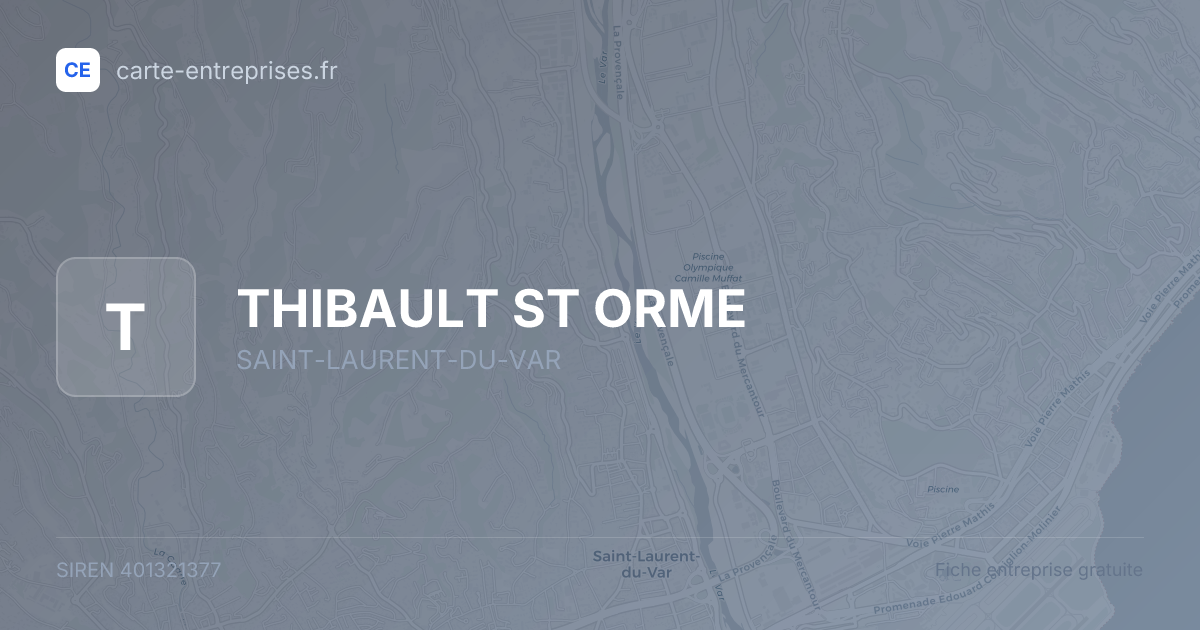 THIBAULT ST ORME — 401321377 — fiche entreprise