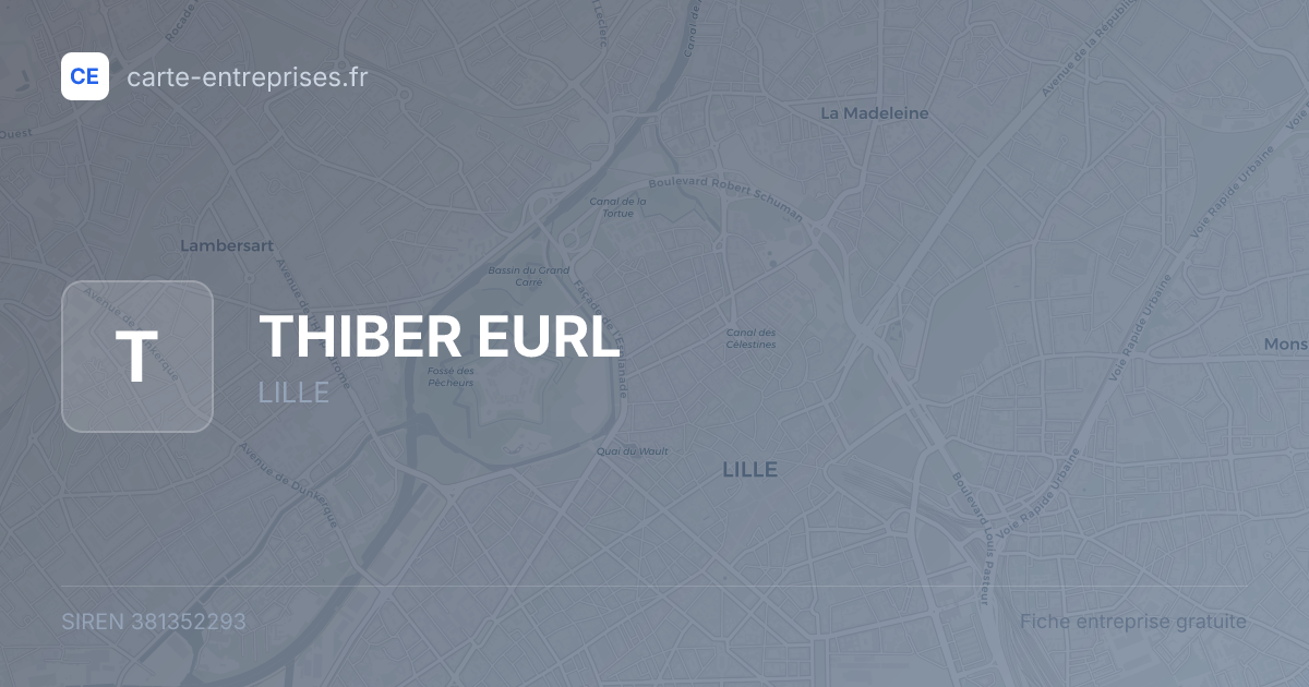 THIBER EURL — 381352293 — fiche entreprise