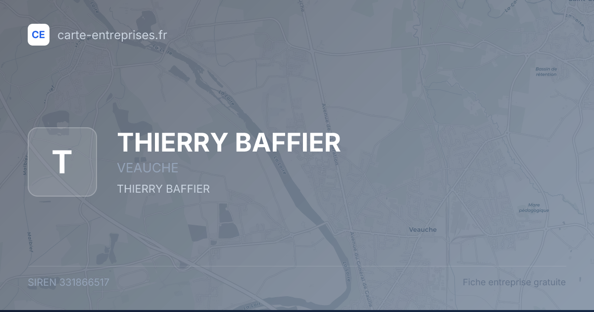 THIERRY BAFFIER — 331866517 — fiche entreprise