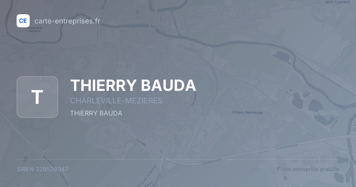 THIERRY BAUDA — 328528047 — fiche entreprise