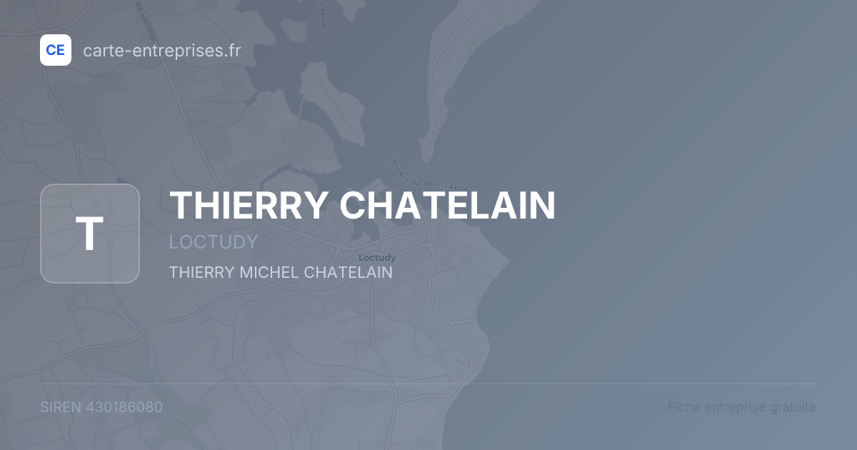 THIERRY CHATELAIN — 430186080 — fiche entreprise