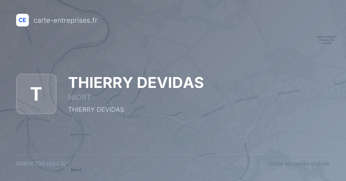 THIERRY DEVIDAS — 799366430 — fiche entreprise