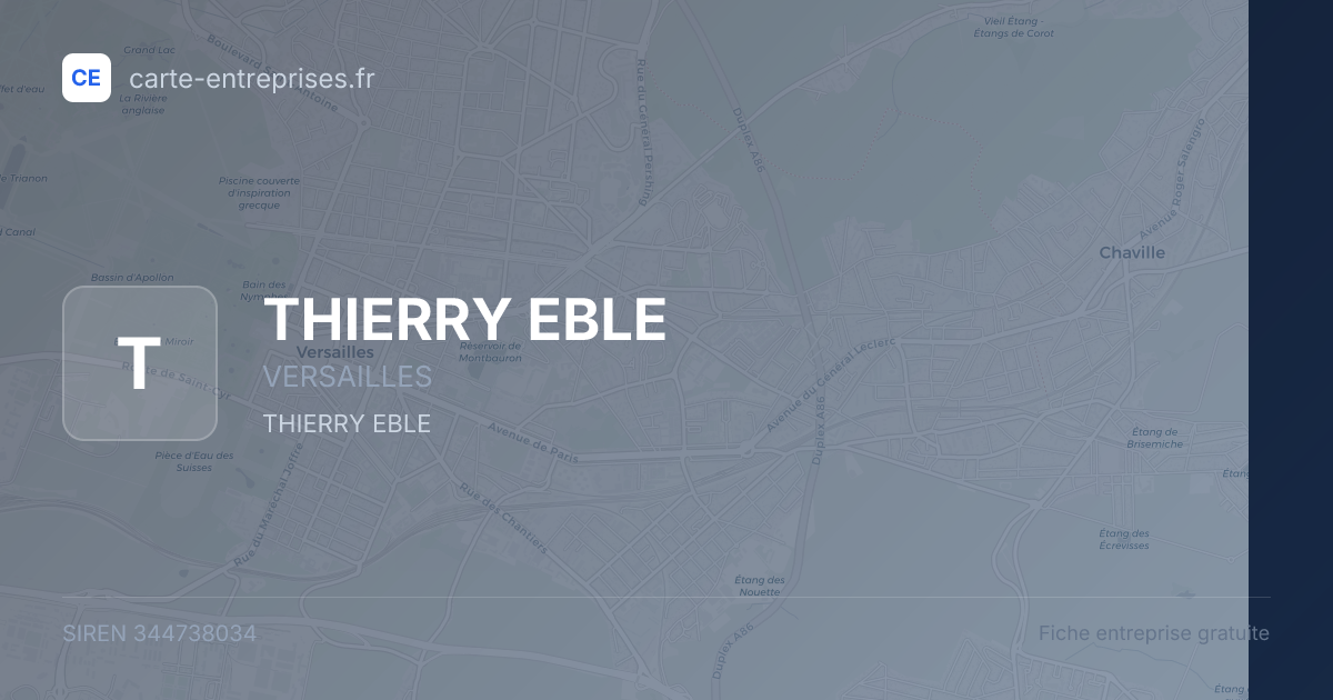 THIERRY EBLE — 344738034 — fiche entreprise