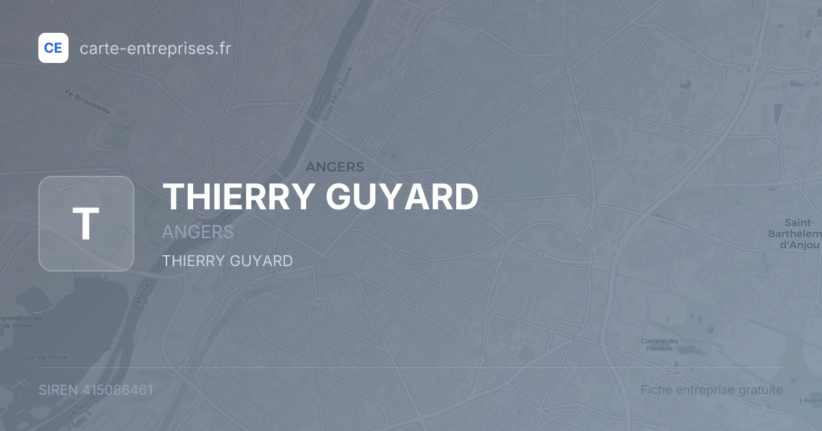 THIERRY GUYARD — 415086461 — fiche entreprise