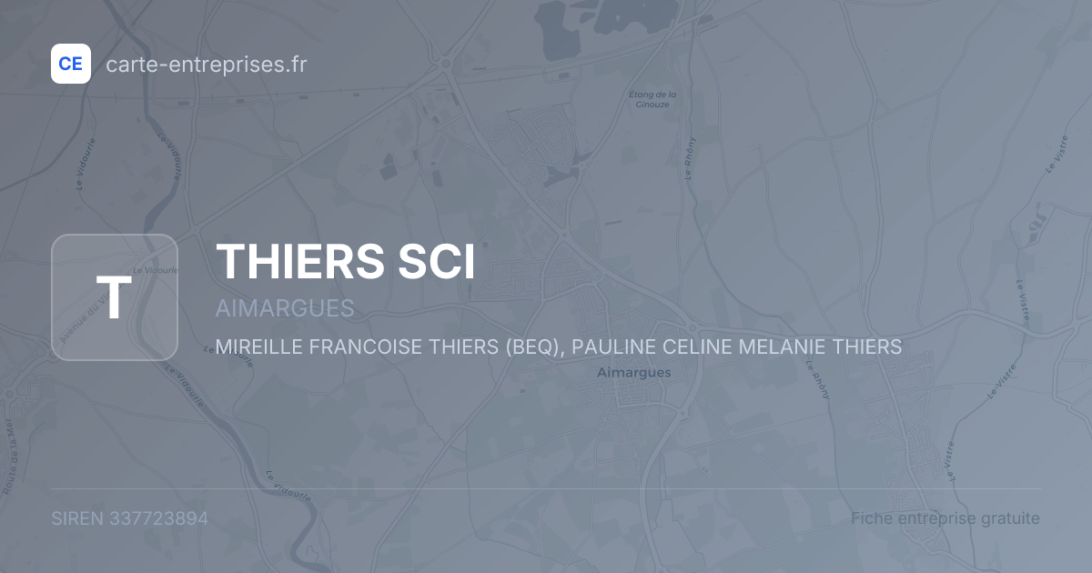 THIERS SCI — 337723894 — fiche entreprise