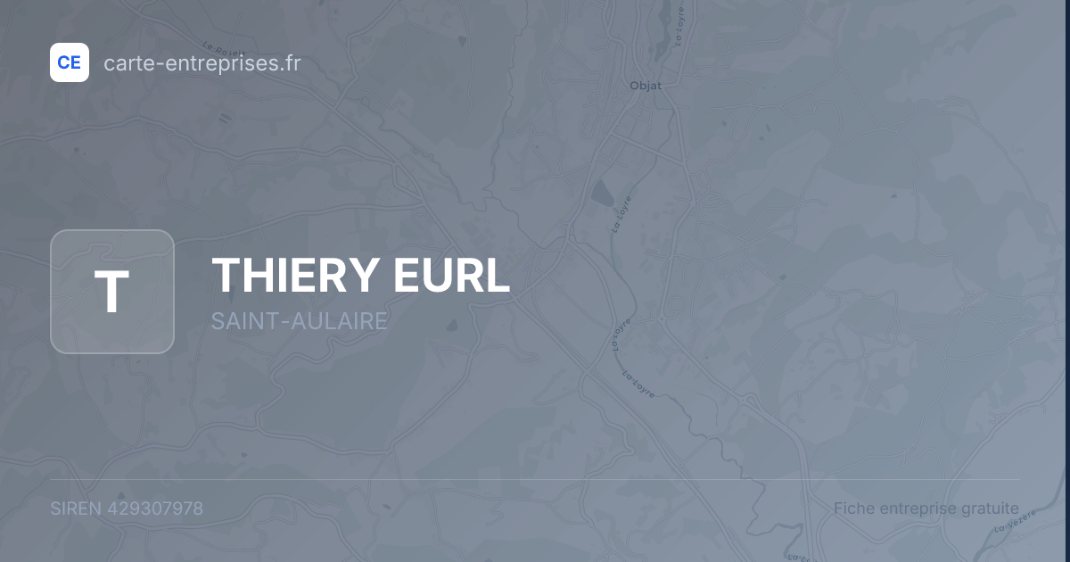 THIERY EURL — 429307978 — fiche entreprise