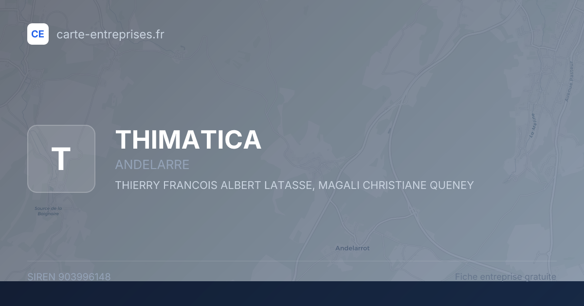 THIMATICA — 903996148 — fiche entreprise