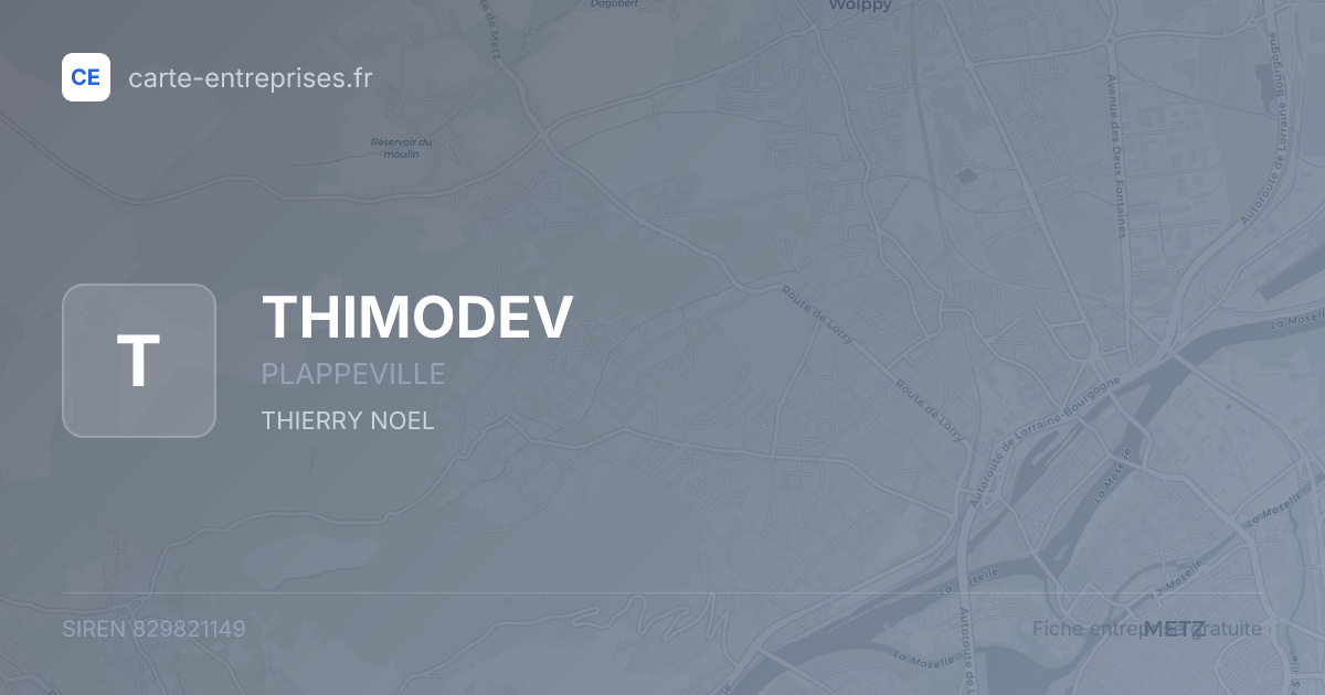 THIMODEV — 829821149 — fiche entreprise