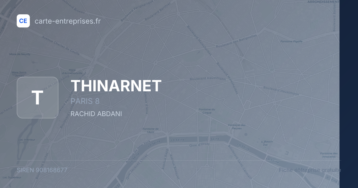 THINARNET — 908168677 — fiche entreprise