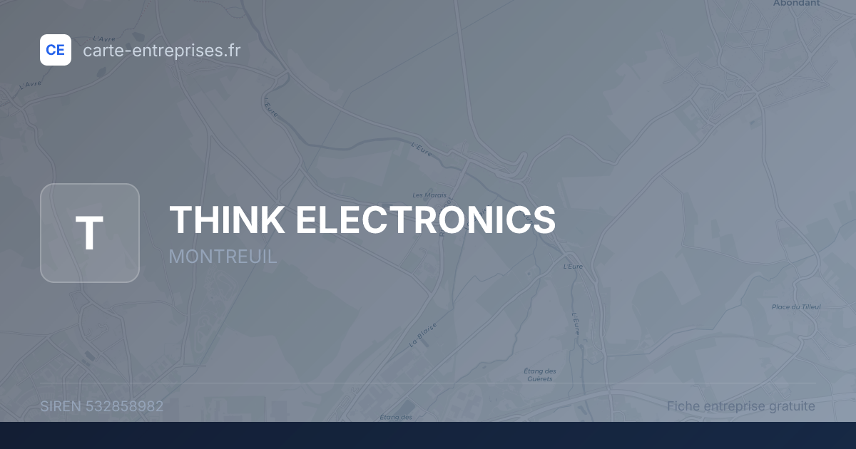 THINK ELECTRONICS — 532858982 — fiche entreprise