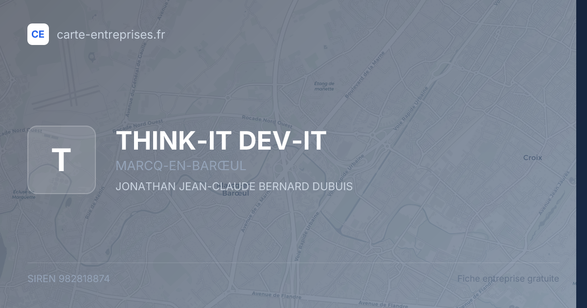 THINK-IT DEV-IT — 982818874 — fiche entreprise