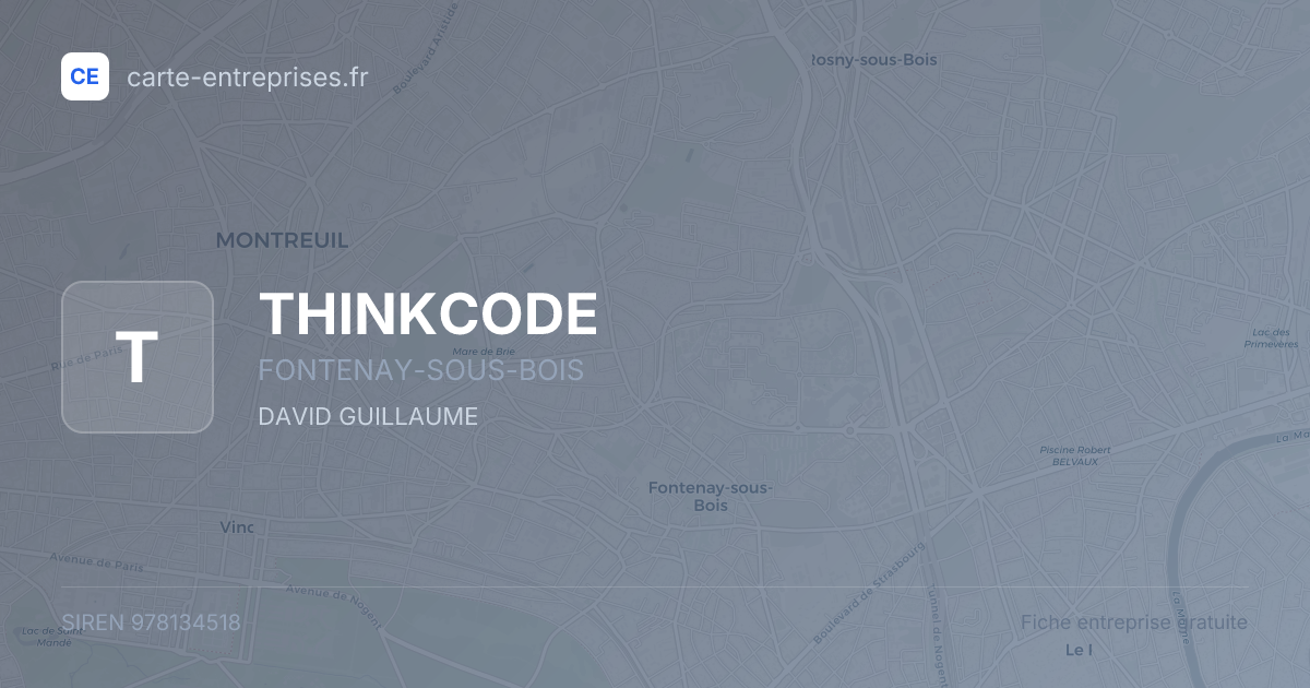 THINKCODE — 978134518 — fiche entreprise