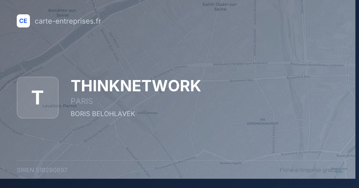 THINKNETWORK — 518290697 — fiche entreprise