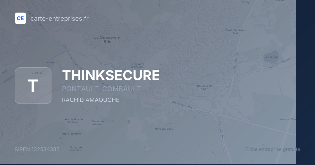 THINKSECURE — 102534385 — fiche entreprise