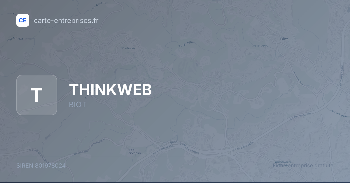 THINKWEB — 801978024 — fiche entreprise