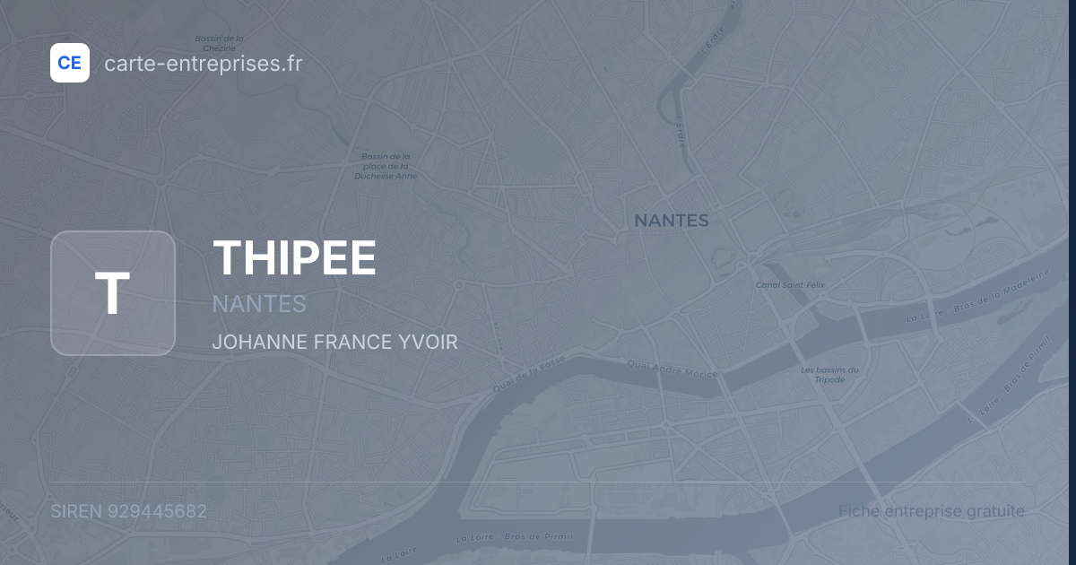 THIPEE — 929445682 — fiche entreprise