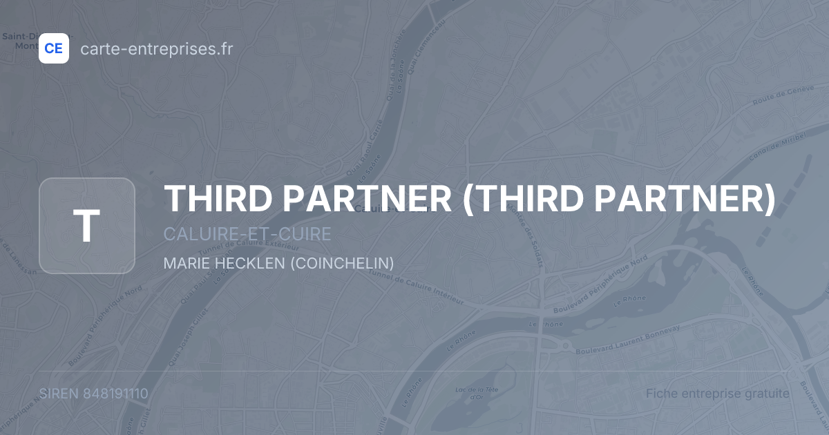 THIRD PARTNER — 848191110 — fiche entreprise