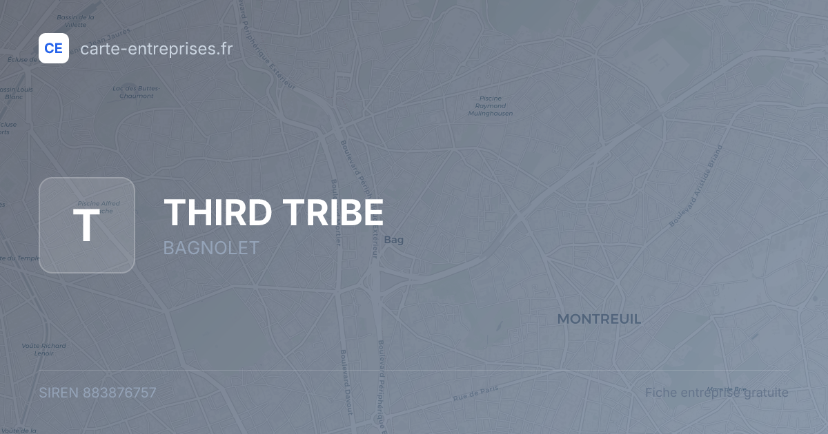 THIRD TRIBE — 883876757 — fiche entreprise