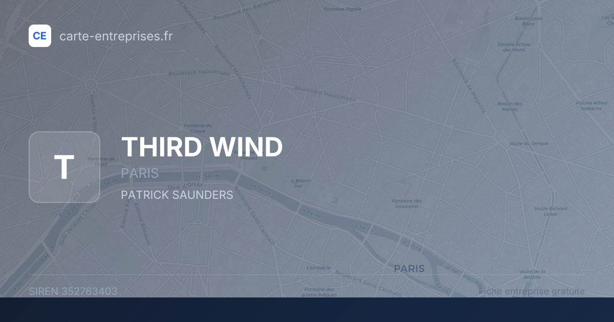 THIRD WIND — 352763403 — fiche entreprise