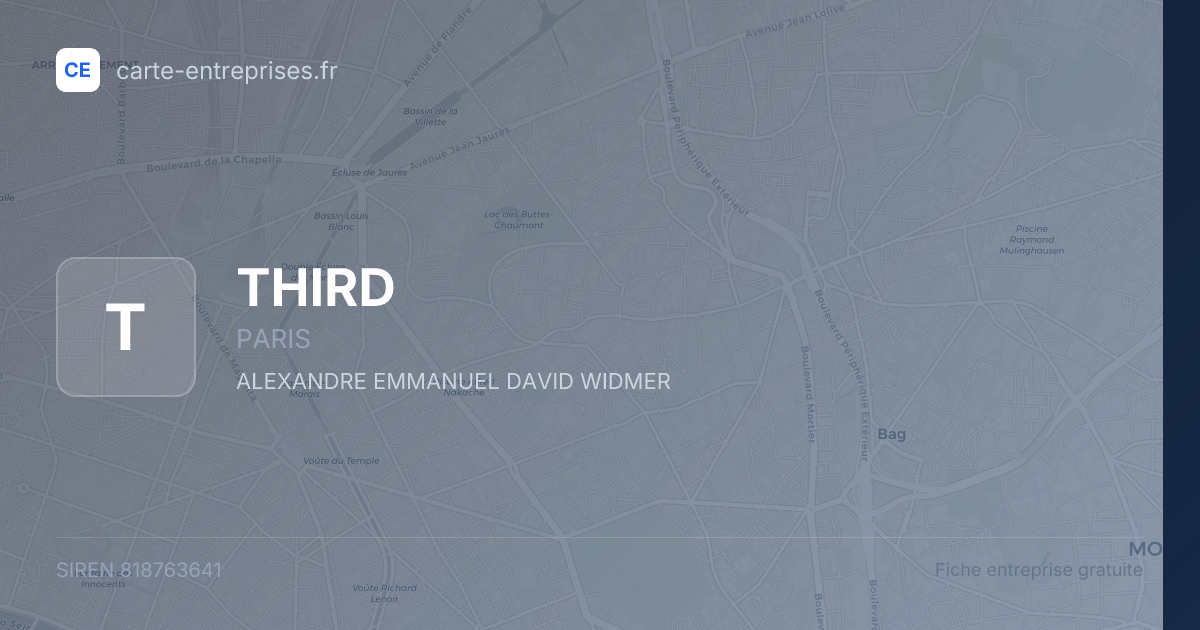 THIRD — 818763641 — fiche entreprise