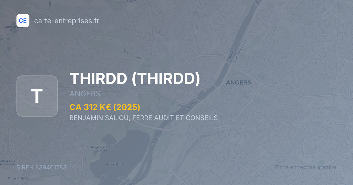 THIRDD — 839401783 — fiche entreprise