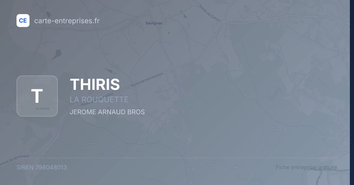 THIRIS — 798048013 — fiche entreprise