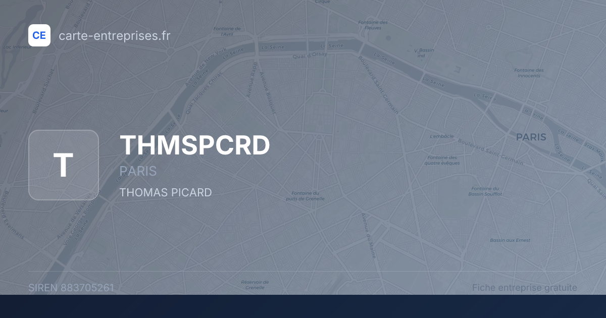 THMSPCRD — 883705261 — fiche entreprise