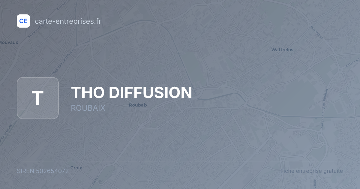 THO DIFFUSION — 502654072 — fiche entreprise