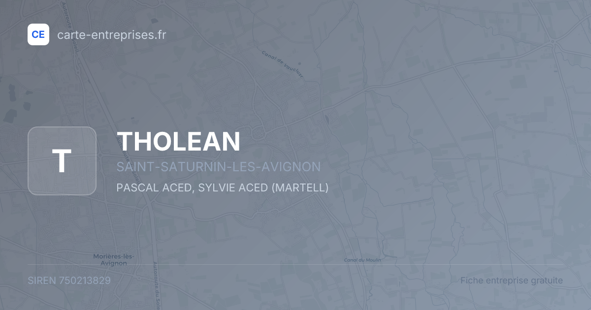 THOLEAN — 750213829 — fiche entreprise