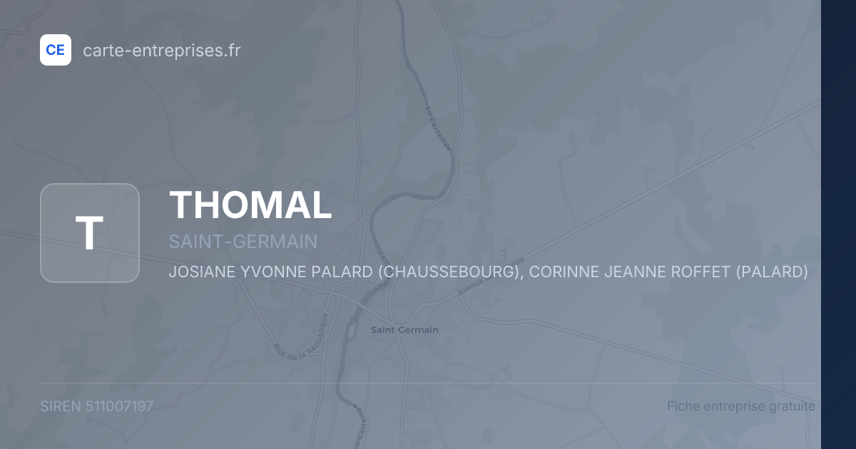 THOMAL — 511007197 — fiche entreprise