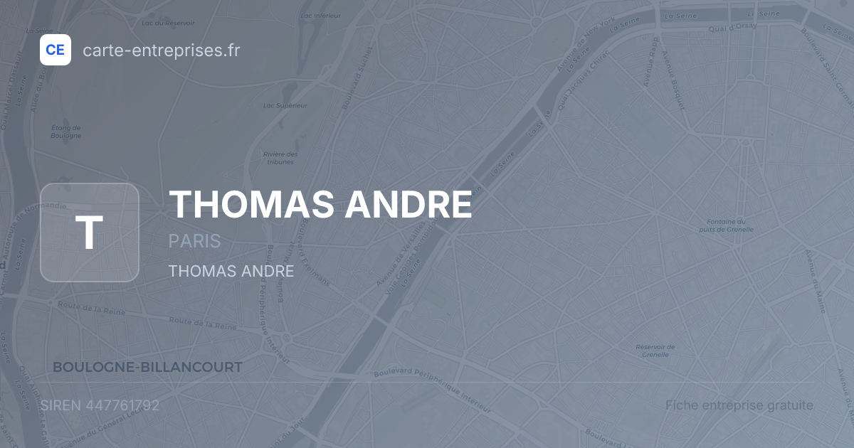 THOMAS ANDRE — 447761792 — fiche entreprise