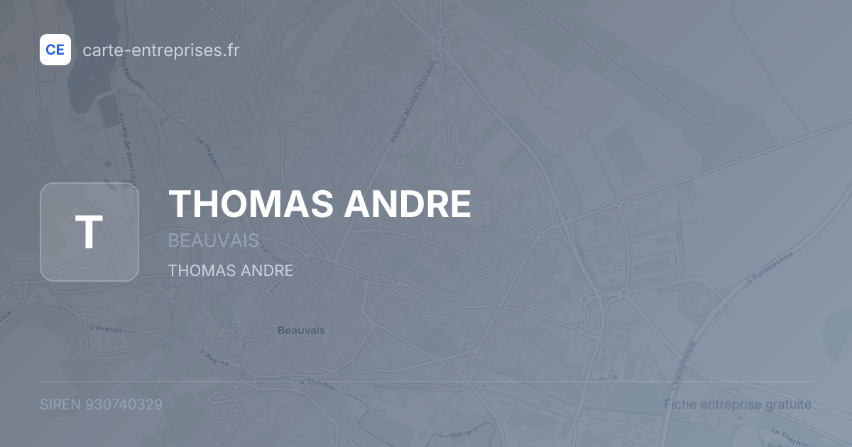 THOMAS ANDRE — 930740329 — fiche entreprise