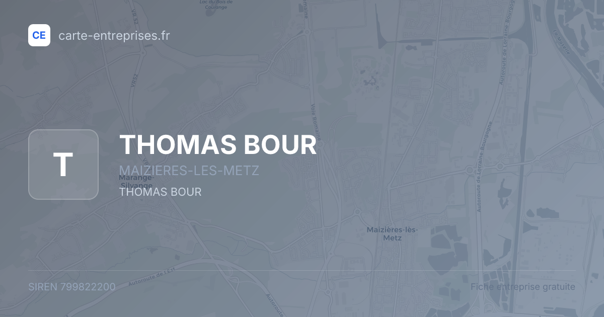 THOMAS BOUR — 799822200 — fiche entreprise