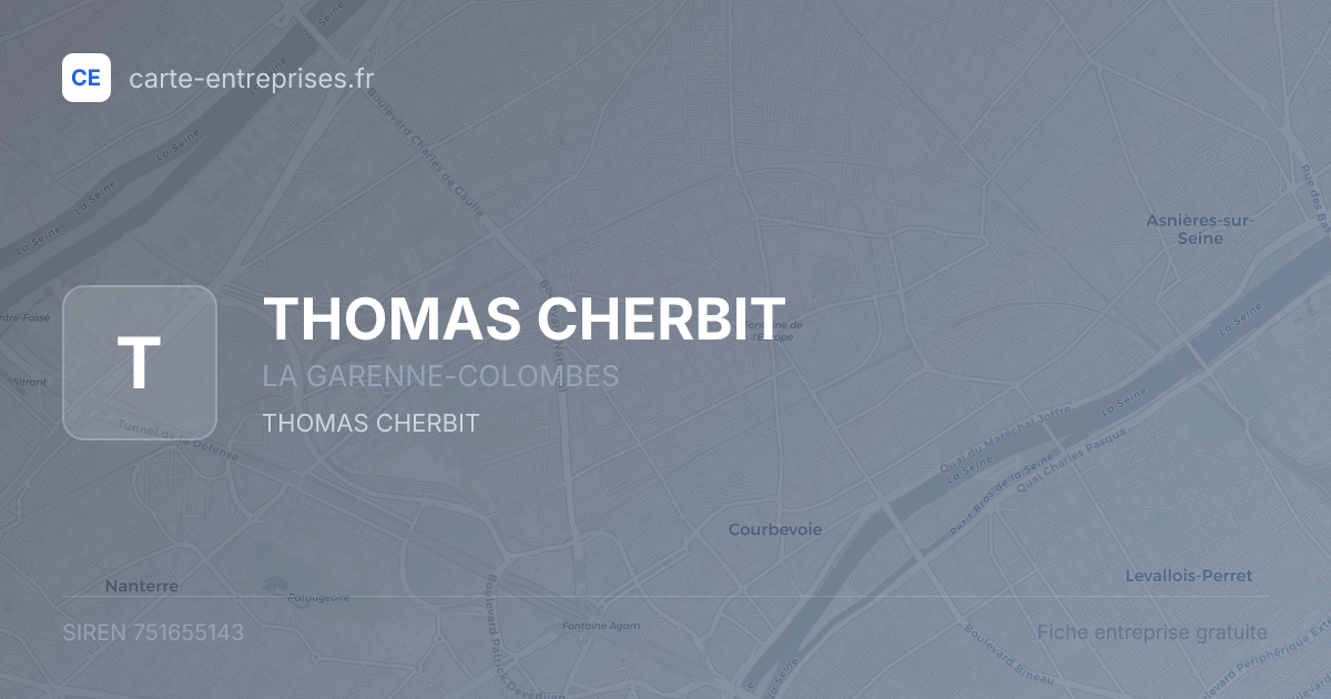 THOMAS CHERBIT — 751655143 — fiche entreprise