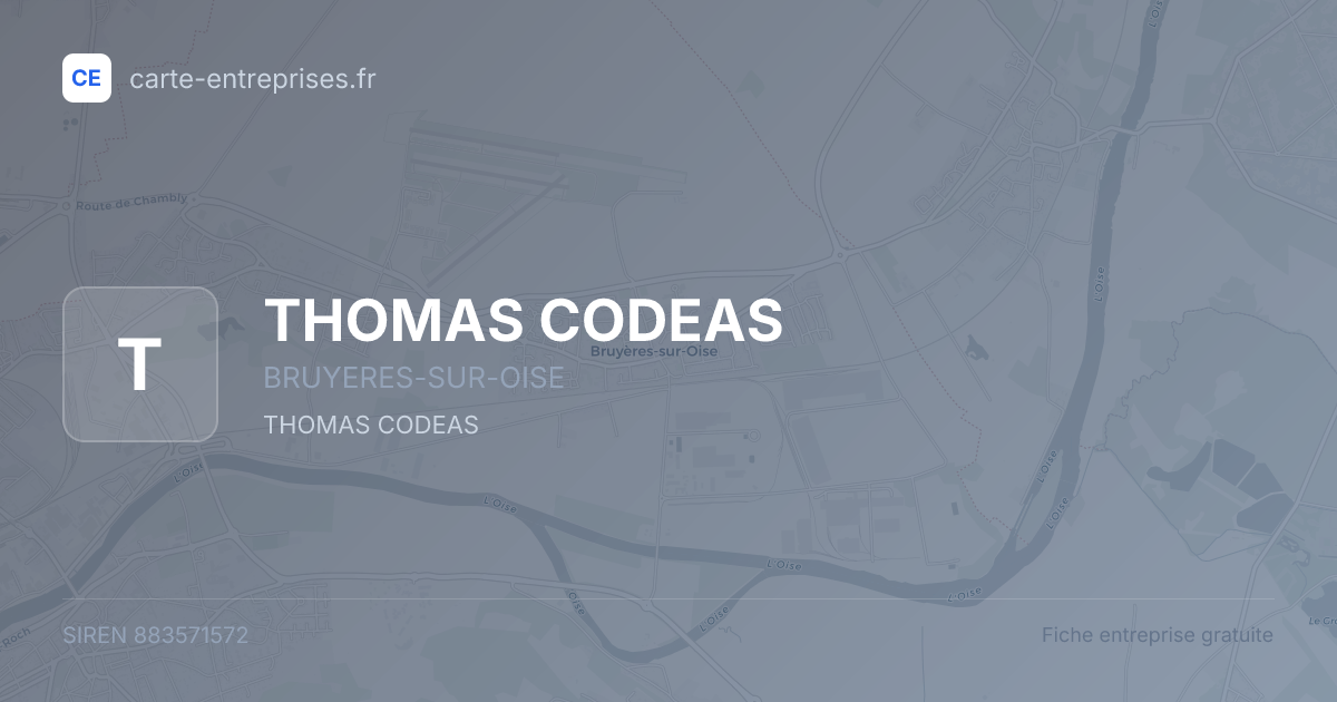 THOMAS CODEAS — 883571572 — fiche entreprise