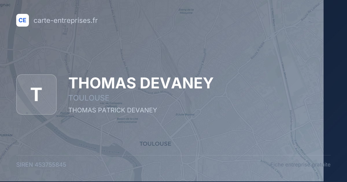 THOMAS DEVANEY — 453755845 — fiche entreprise