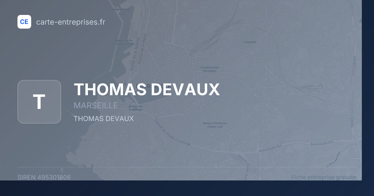 THOMAS DEVAUX — 495301806 — fiche entreprise