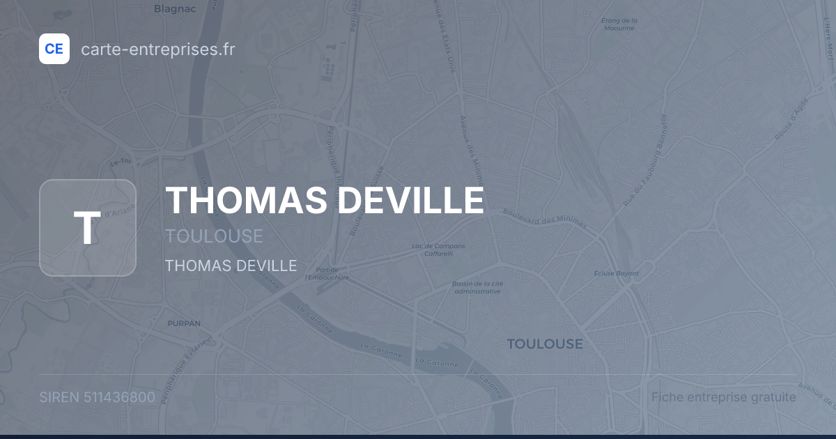 THOMAS DEVILLE — 511436800 — fiche entreprise