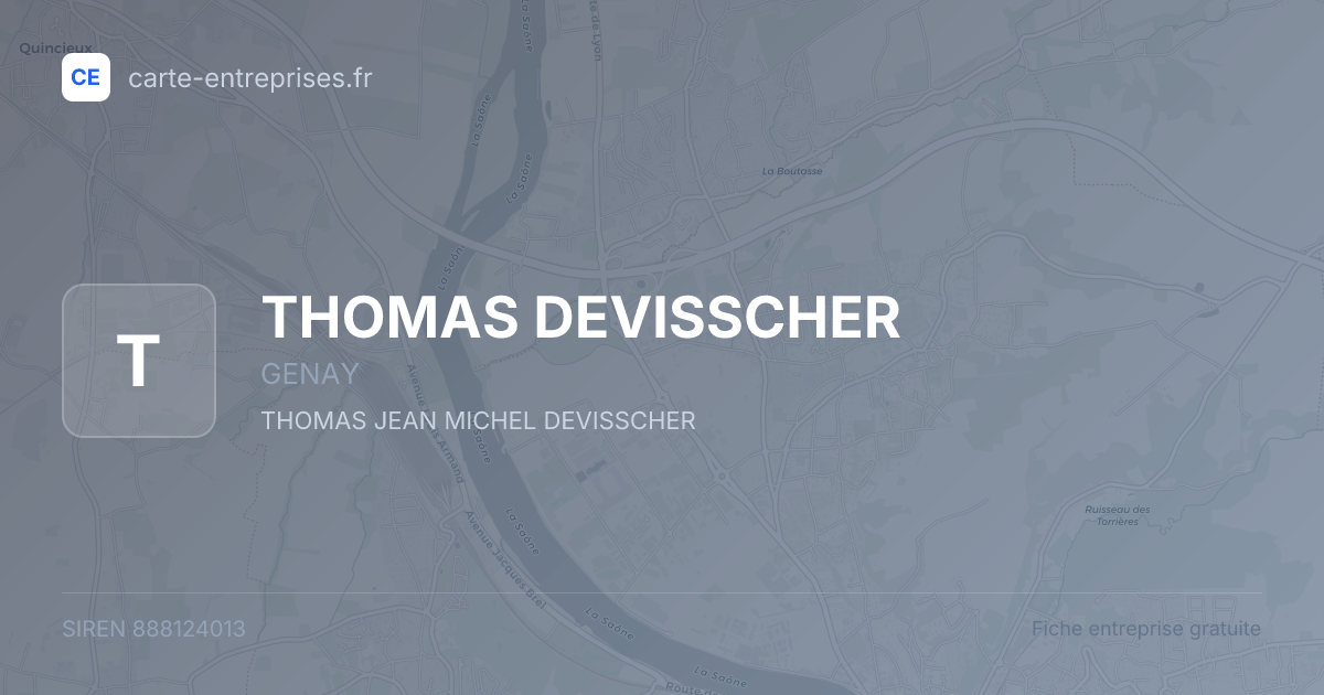 THOMAS DEVISSCHER — 888124013 — fiche entreprise