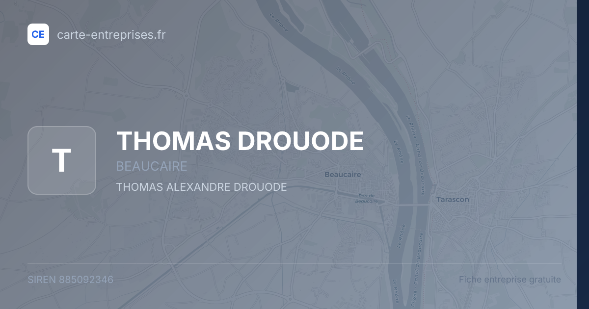 THOMAS DROUODE — 885092346 — fiche entreprise