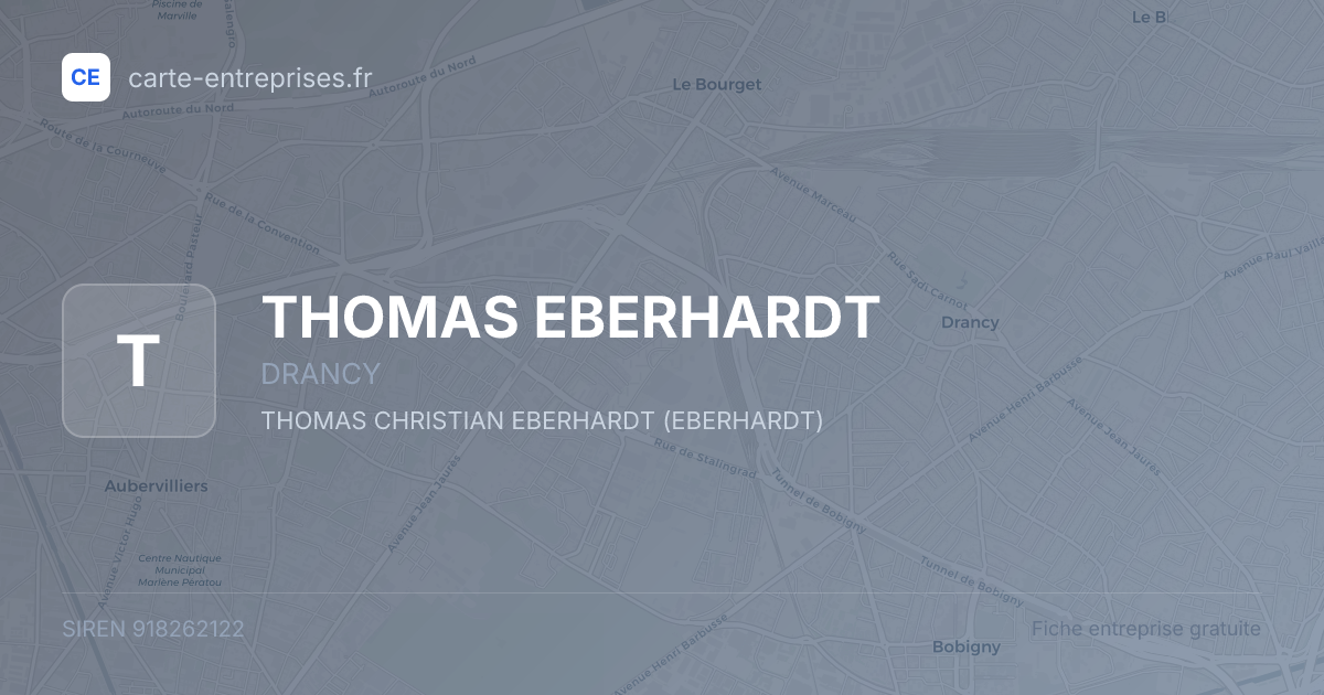 THOMAS EBERHARDT — 918262122 — fiche entreprise