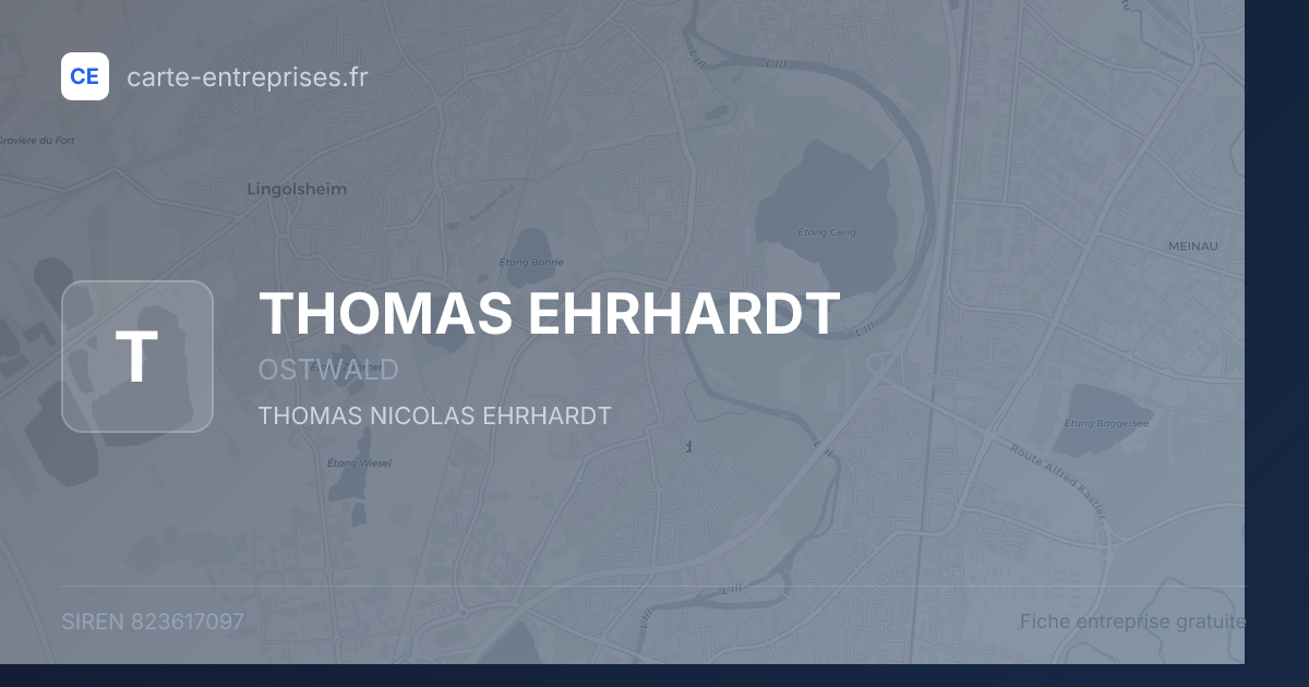 THOMAS EHRHARDT — 823617097 — fiche entreprise