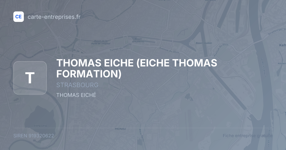 THOMAS EICHE — 919320622 — fiche entreprise