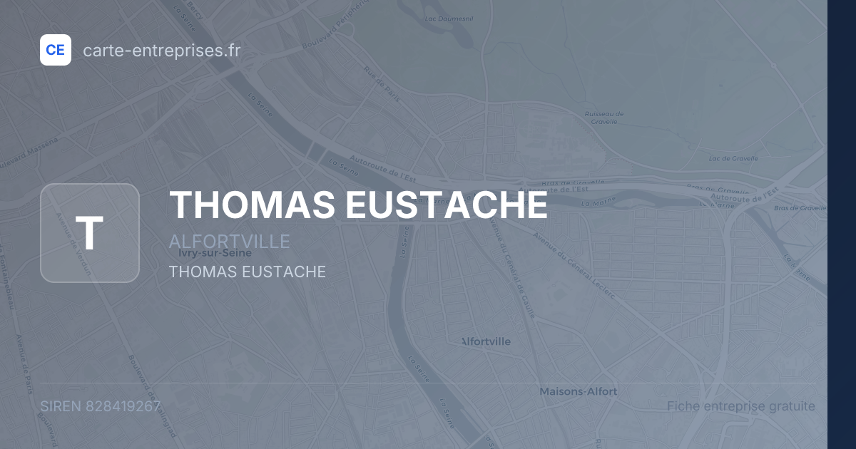 THOMAS EUSTACHE — 828419267 — fiche entreprise