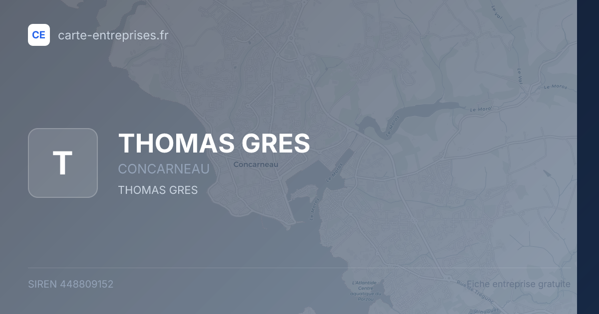 THOMAS GRES — 448809152 — fiche entreprise