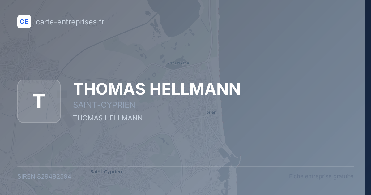 THOMAS HELLMANN — 829492594 — fiche entreprise