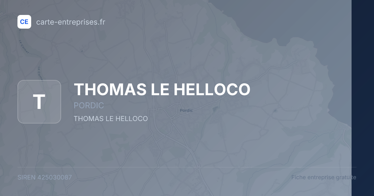 THOMAS LE HELLOCO — 425030087 — fiche entreprise