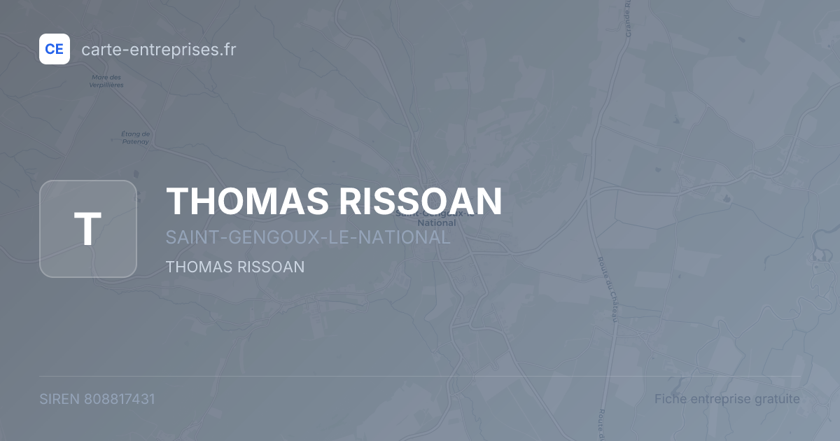 THOMAS RISSOAN — 808817431 — fiche entreprise