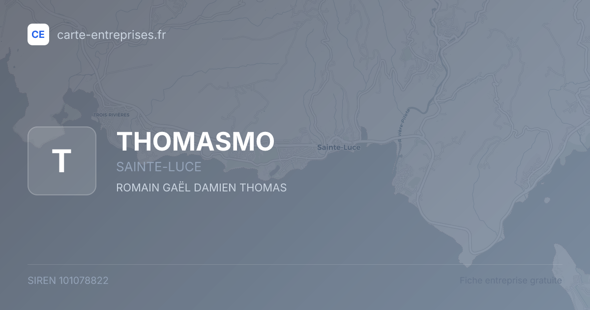 THOMASMO — 101078822 — fiche entreprise