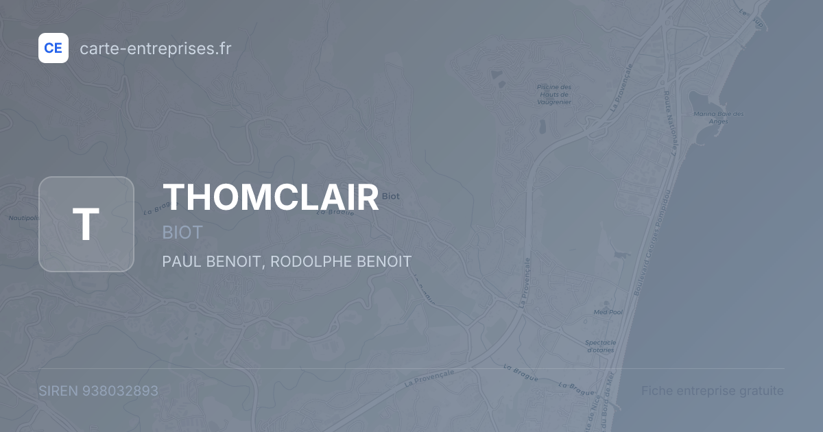 THOMCLAIR — 938032893 — fiche entreprise
